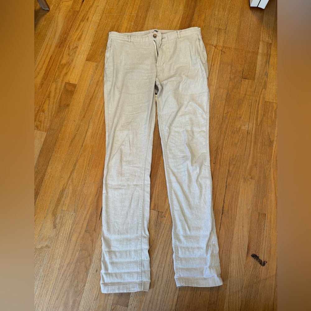 Taylor Stitch Easy Pant - 32 - Natural Herringbone
